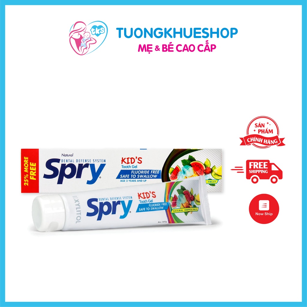 Kem đánh răng Spry - Mỹ (hương trái cây cho bé từ 2 tuổi)