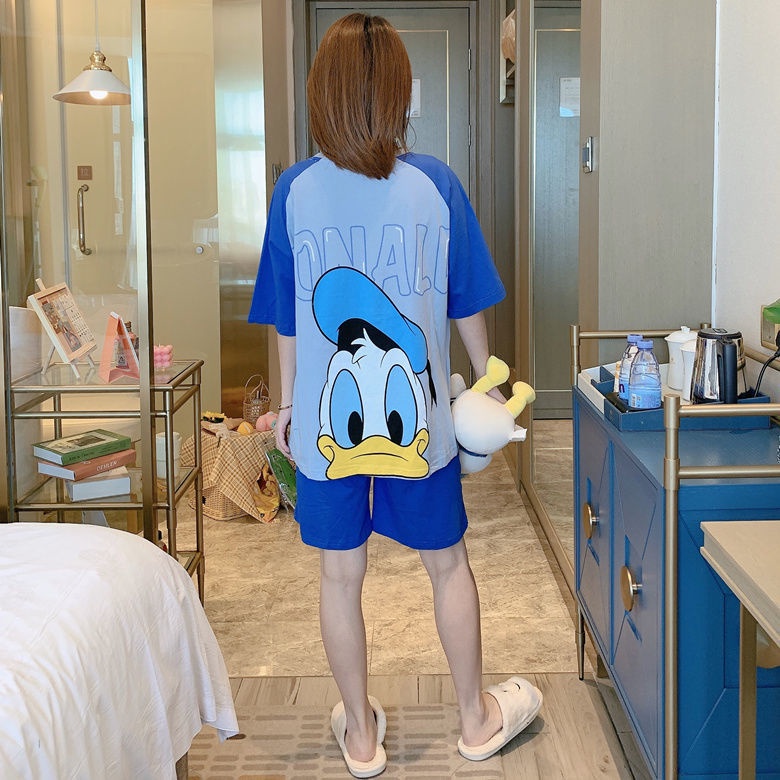 Disney Bộ Đồ Ngủ Tay Ngắn In Hình Mickey Minnie Donald Daisy Dễ Thương Dành Cho Nữ | BigBuy360 - bigbuy360.vn