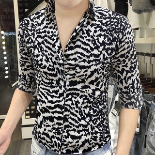 Áo sơ mi nam họa tiết cao cấp vải lụa thái xịn siêu co dãn mẫu mã mới nhất Phuongnamshop20 kvk34