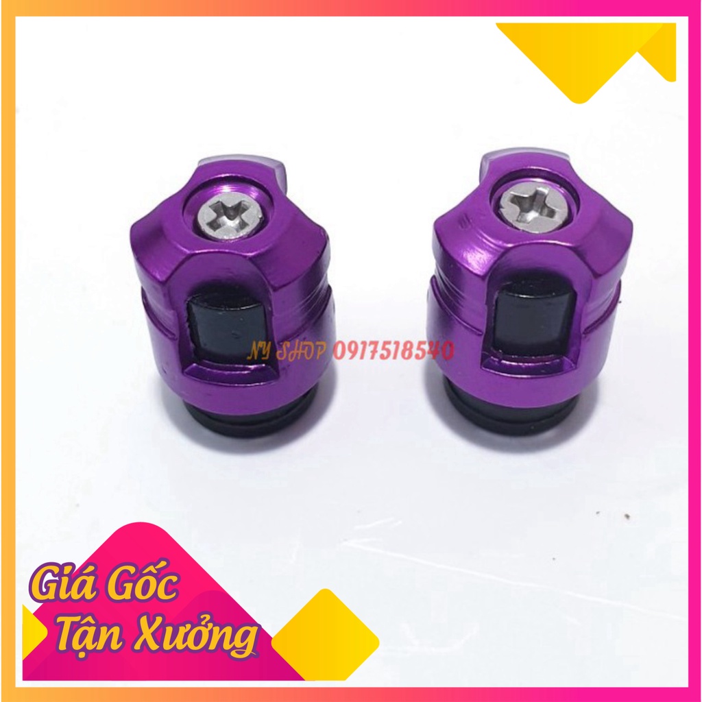 NÚT BỊT CHÂN VAN BIKER GẮN XE MÁY - OTO ( giá 1 cặp)  (Ảnh Sp thật)
