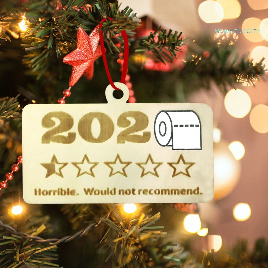 Phụ Kiện Treo Trang Trí Nhà Vệ Sinh Bằng Gỗ Họa Tiết Giáng Sinh 2020