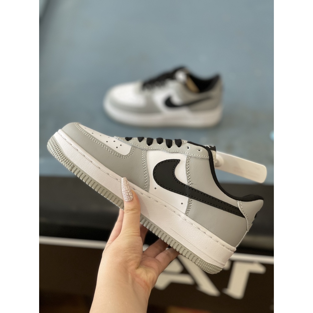 Giày_Nike Xám Móc Đen , Giày_Nike Air Force 1 Smoke Grey Cao Cấp Full Size Nam Nữ Hot Trend Full Box BILL