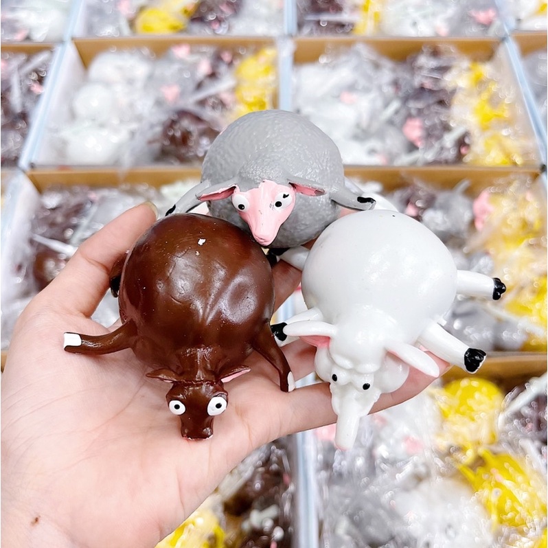 Squishy Thú Thổi Bong Bóng Cute Nhiều Mẫu, Đồ Chơi Giảm Stress