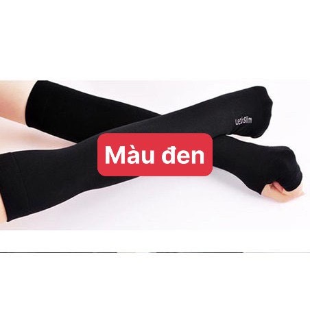 GĂNG CHỐNG NẮNG XỎ NGÓN LET'S SLIM CHÍNH HÃNG, CHỐNG TIA UV, VẢI DÀY DẶN, CO DÃN