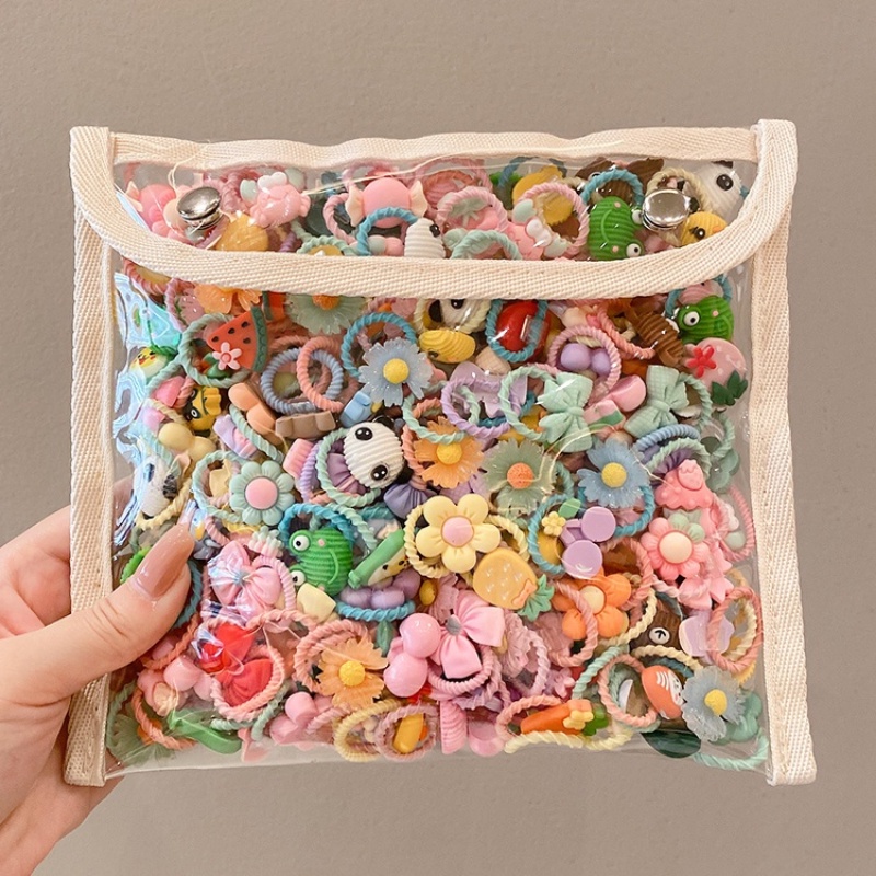 2022 Dây Buộc Tóc Cao Su Dễ Thương Thời Trang Hàn Quốc Cho Bé Gái