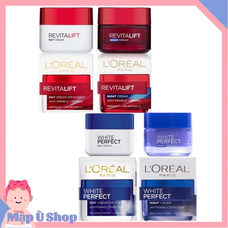 Kem dưỡng trắng và chống lão hoá Loreal 20ml ( L’Oreal Paris White Perfect / Revitalift )