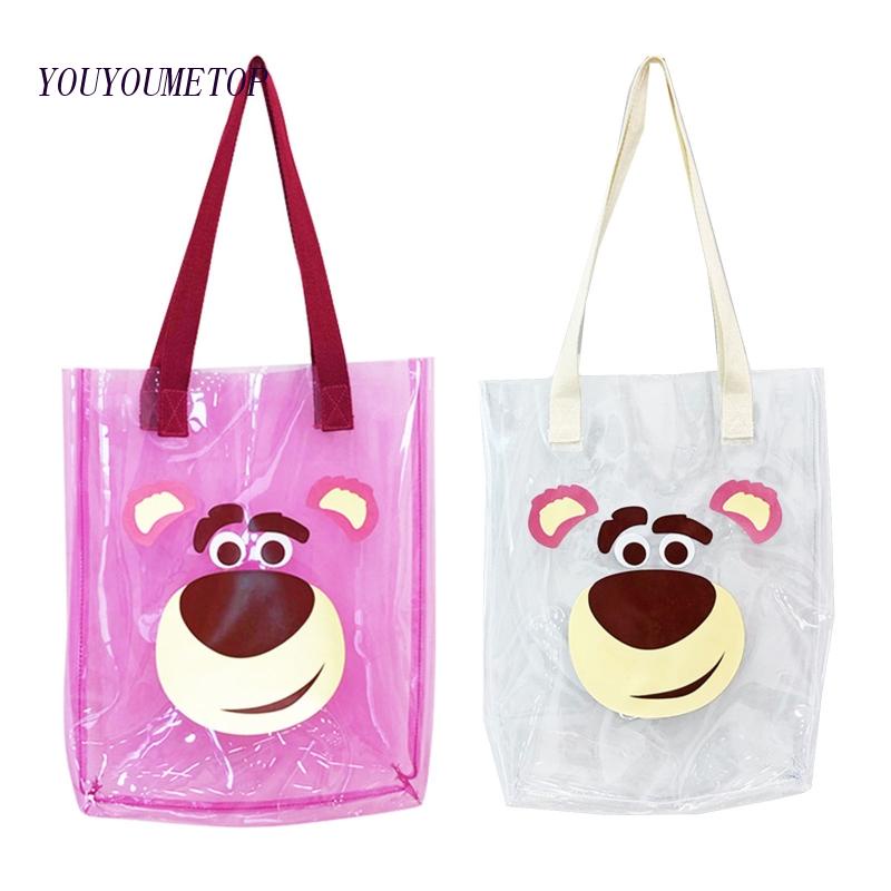 Túi Đeo Chéo Trong Suốt Họa Tiết Hoạt Hình Cho Nữ