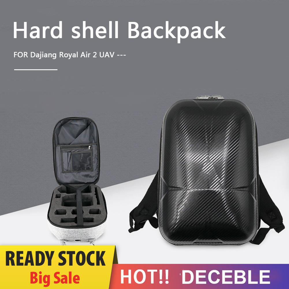 Deceble Hard Shell Backpack for DJI Mavic Air 2 Dual Zipper Waterproof Carrying Bag