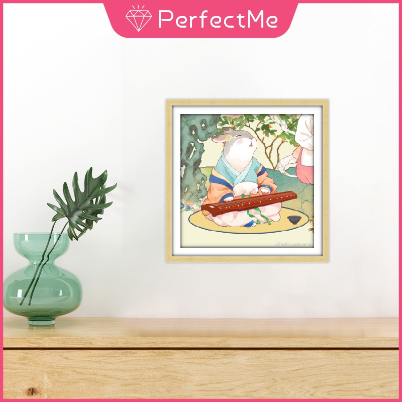 Bộ tranh đính đá 5D tự làm hình thỏ 30x30cm