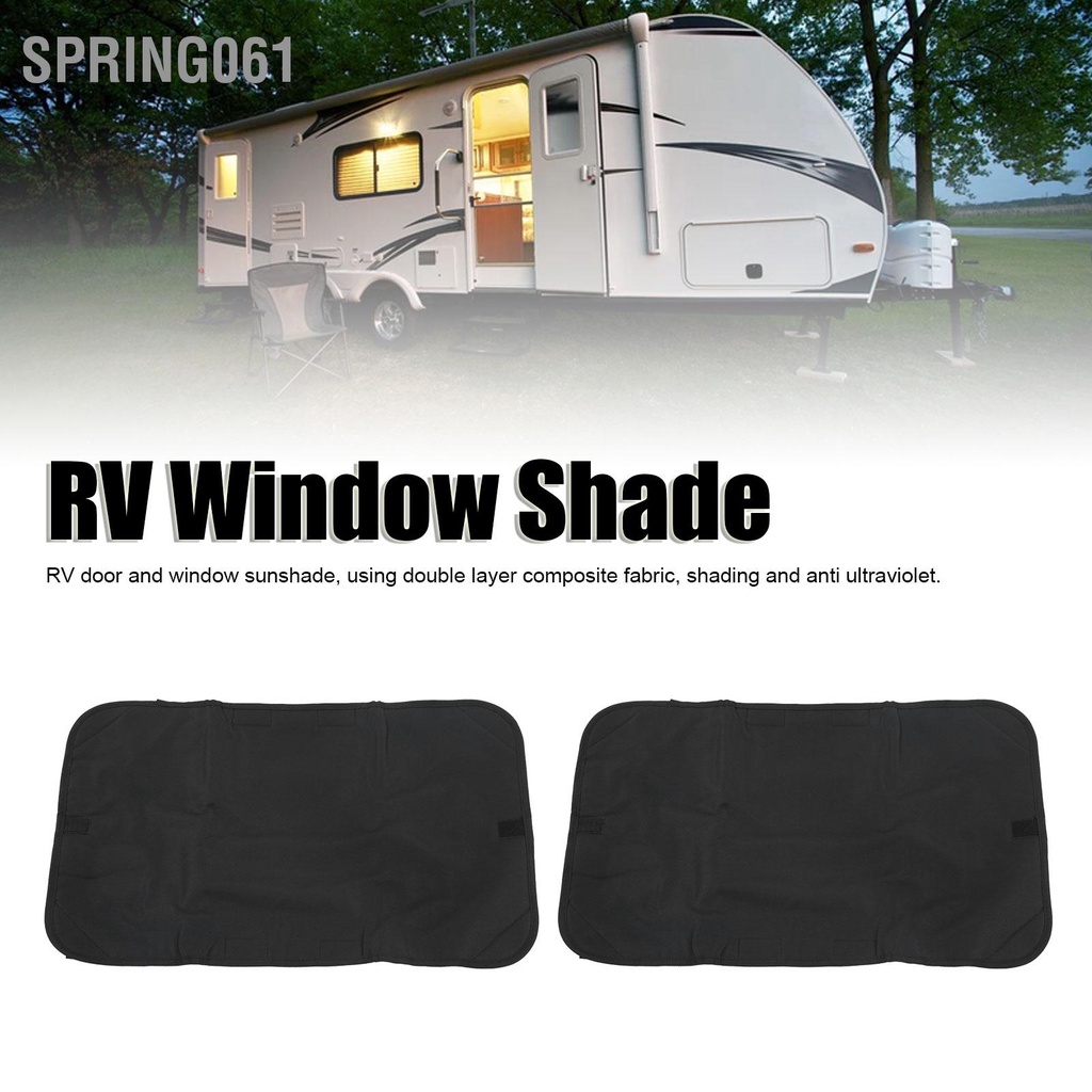 [Hàng Sẵn] 2PCS RV Window Shade Che nắng Bảo vệ tia cực tím Oxford Vải nhôm Film 16x 24.4in cửa sổ cho Doors【Spring061】