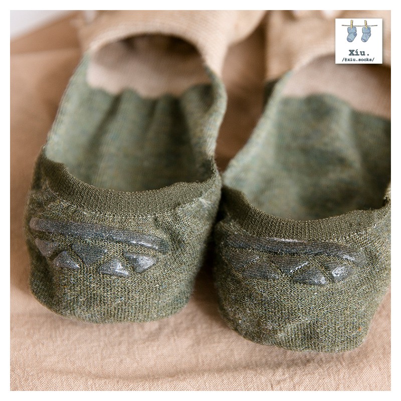 Vớ vải dệt kim mang giày lười nữ