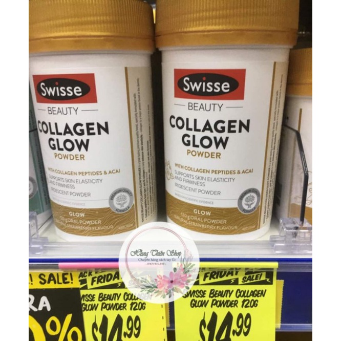 (Bill Úc) Bột Swisse Beauty Collagen Glow Powder 120g