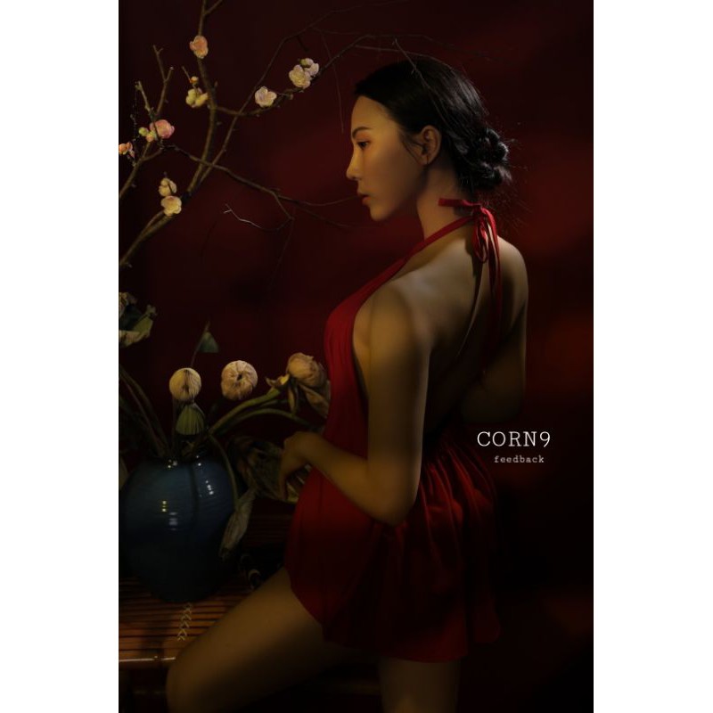 [Mã FASHIONGREEN hoàn 10% tối đa 50K xu đơn 300K] Áo yếm đỏ xoè cột dây hở lưng | BigBuy360 - bigbuy360.vn