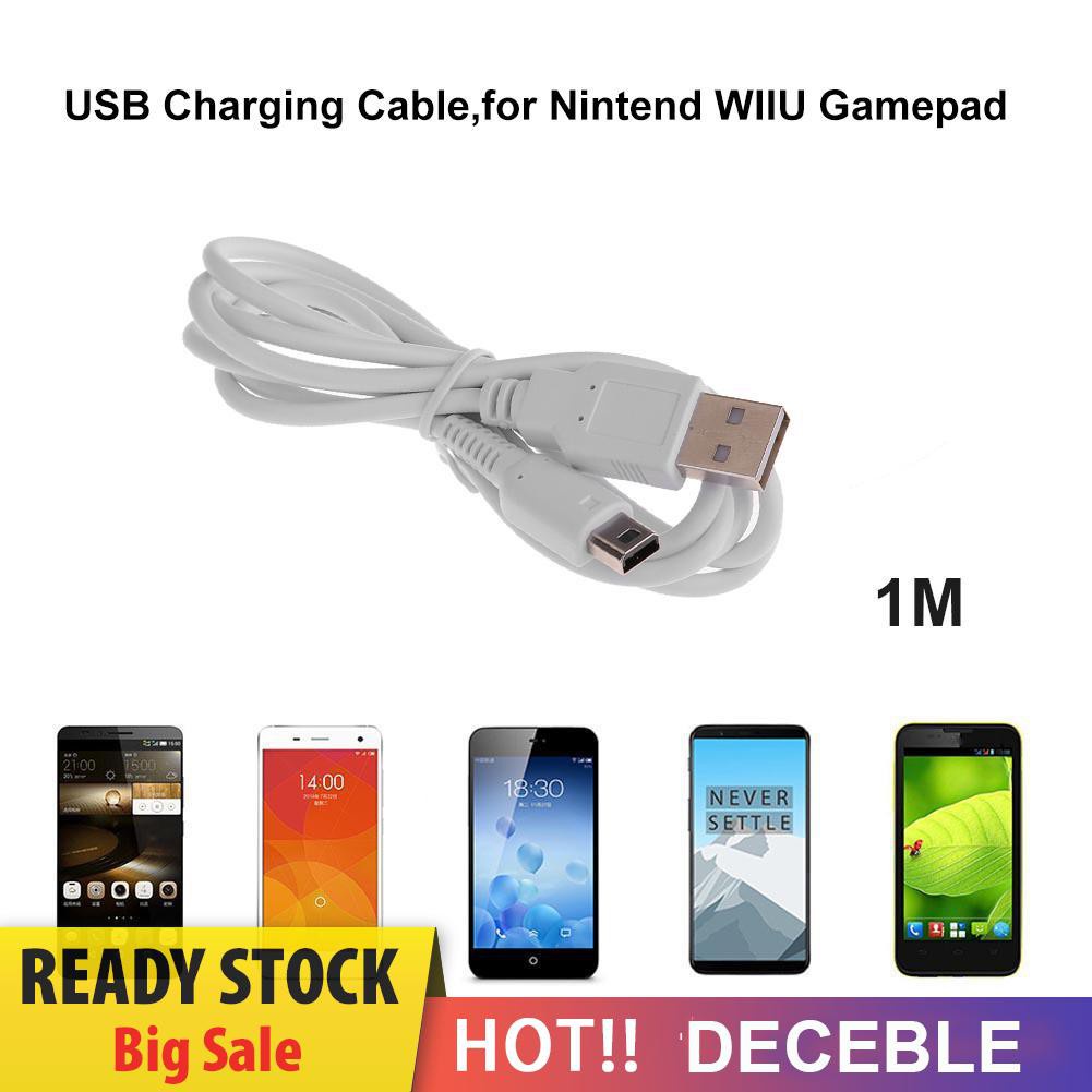 Dây Cáp Sạc 1m Cho Tay Cầm Chơi Game Nintendo Wiiu