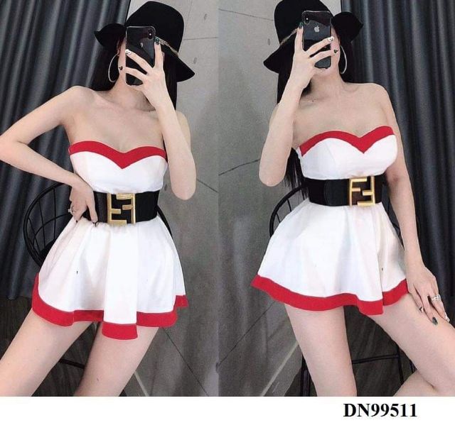Đầm xòe cúp sexy phối ren