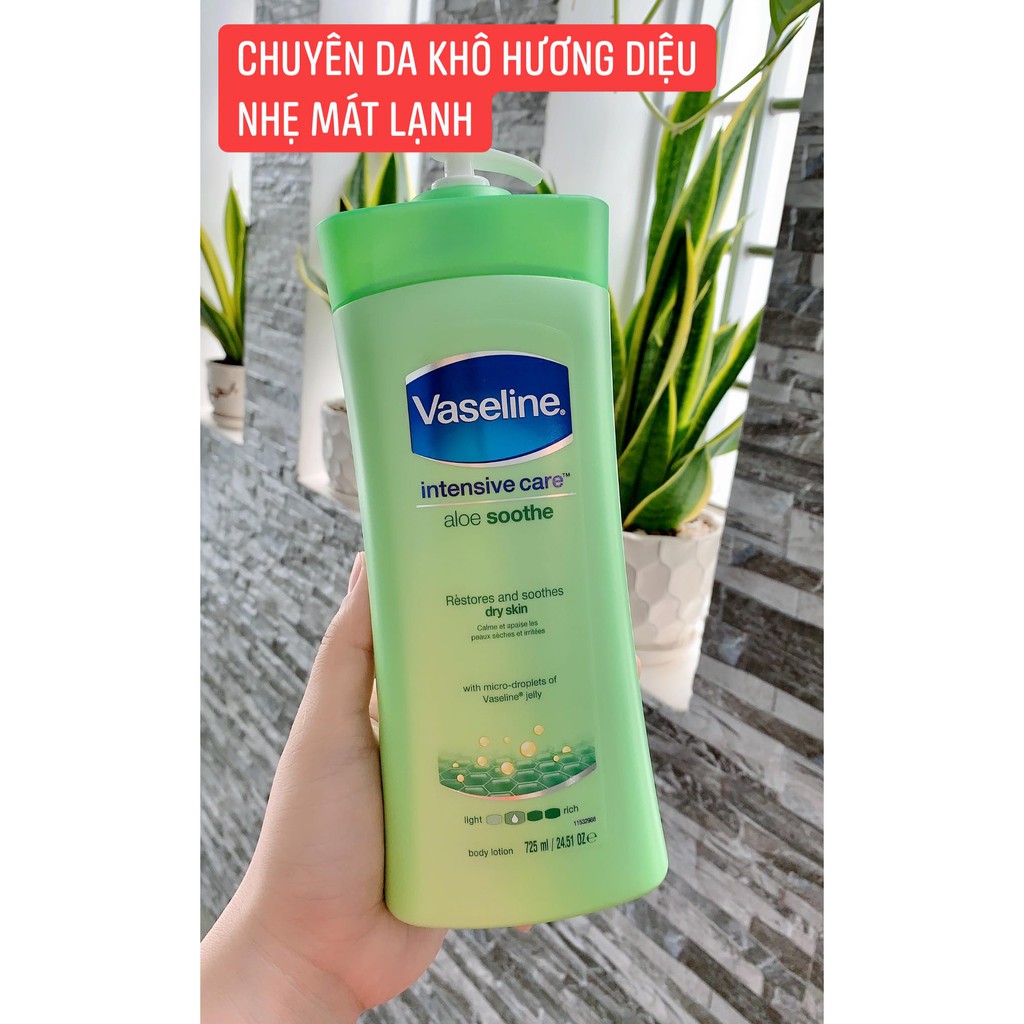 Sữa dưỡng thể trắng da toàn thân VASELINE bản Mỹ 725ml