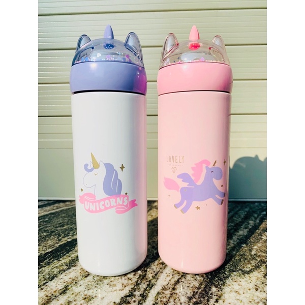 Bình giữ nhiệt Unicorn nắp kim sa dung tích 500ml - quà lưu niệm