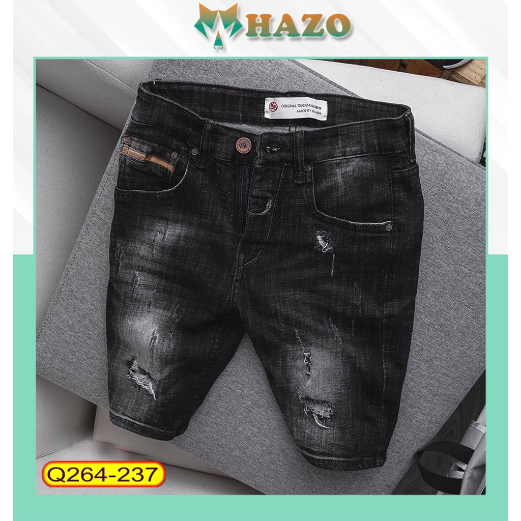 Quần Short Jeans Nam Chất Liệu Co Dãn Cao Cấp Thời Trang Trẻ Trung Cực Hot - Hazo