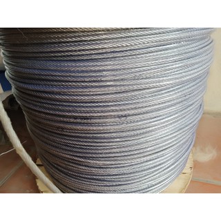 Dây cáp bọc nhựa 5mm giá 5k/m.