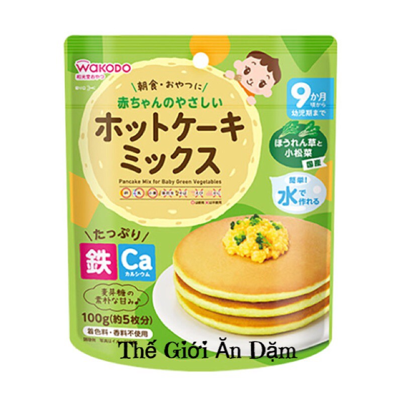 Bột Làm Bánh Pancake Wakodo ( Gói Zip) 9m+