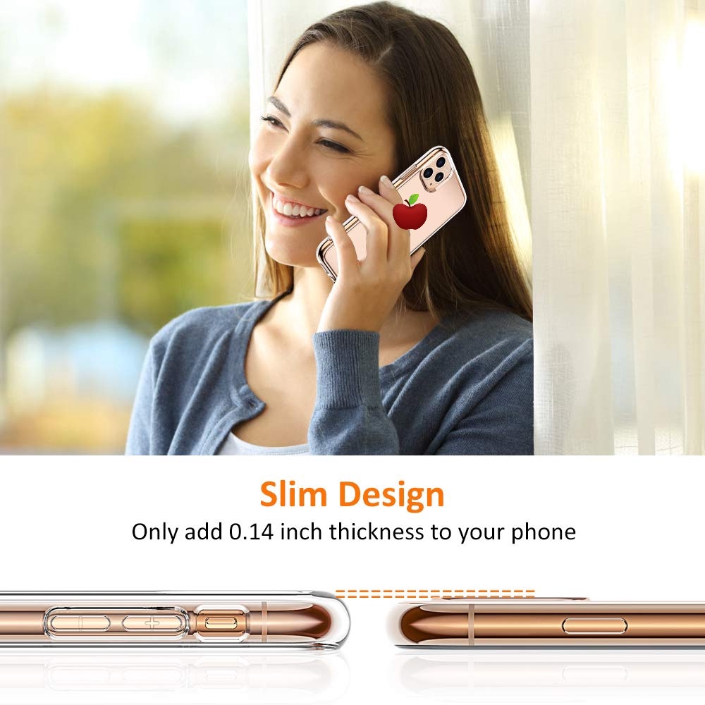 Ốp lưng trong suốt cho for  iPhone 6 7 8 Plus X XS XR 11 Pro Max
