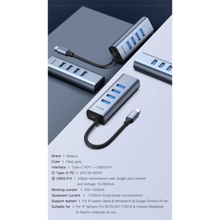 Bộ chia HUB Baseus Type C To USB 3 Hub