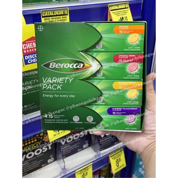 Viên sủi bổ sung Vitamin Berocca Performance