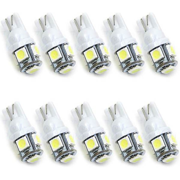 10 ĐÈN LED 5 NHÂN, LÀM XI NHAN , DEMI, SƯƠNG MÙ , ĐÈN ĐỒNG HỒ XE MÁY-TRẮNG