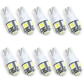 10 ĐÈN LED 5 NHÂN, LÀM XI NHAN , DEMI, SƯƠNG MÙ , ĐÈN ĐỒNG HỒ XE MÁY-TRẮNG