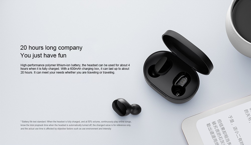 Tai nghe Xiaomi mi earbuds basic 2s không dây cảm ứng chạm Bluetooth 5.0 TWS có cổng USB C