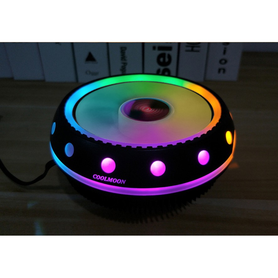 [Rẻ nhất SHOPEE] Quạt Tản Nhiệt CPU Coolmoon UFOX Led RGB - SIÊU ĐẸP