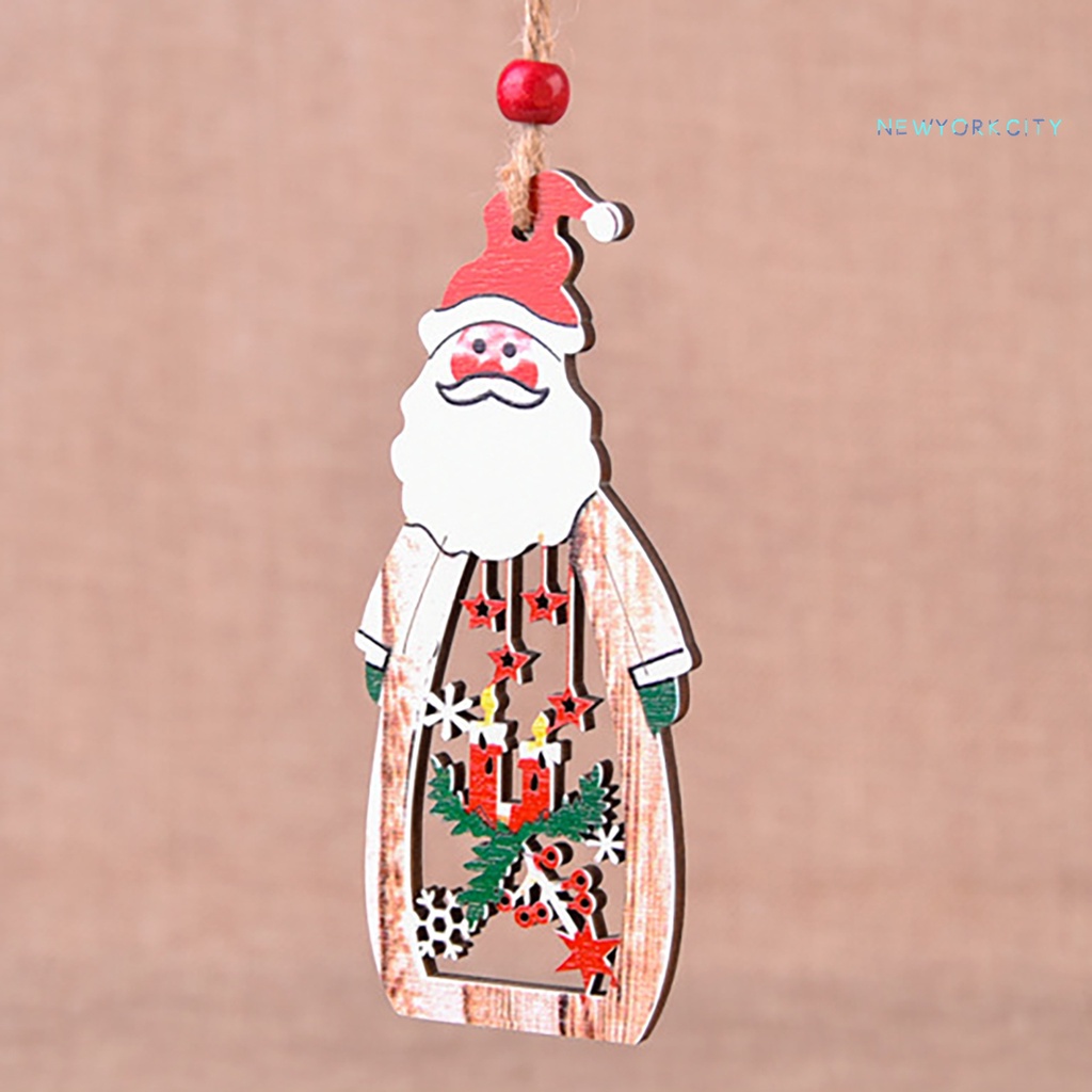 Nến Gỗ Họa Tiết Giáng Sinh Trang Trí Cây Thông