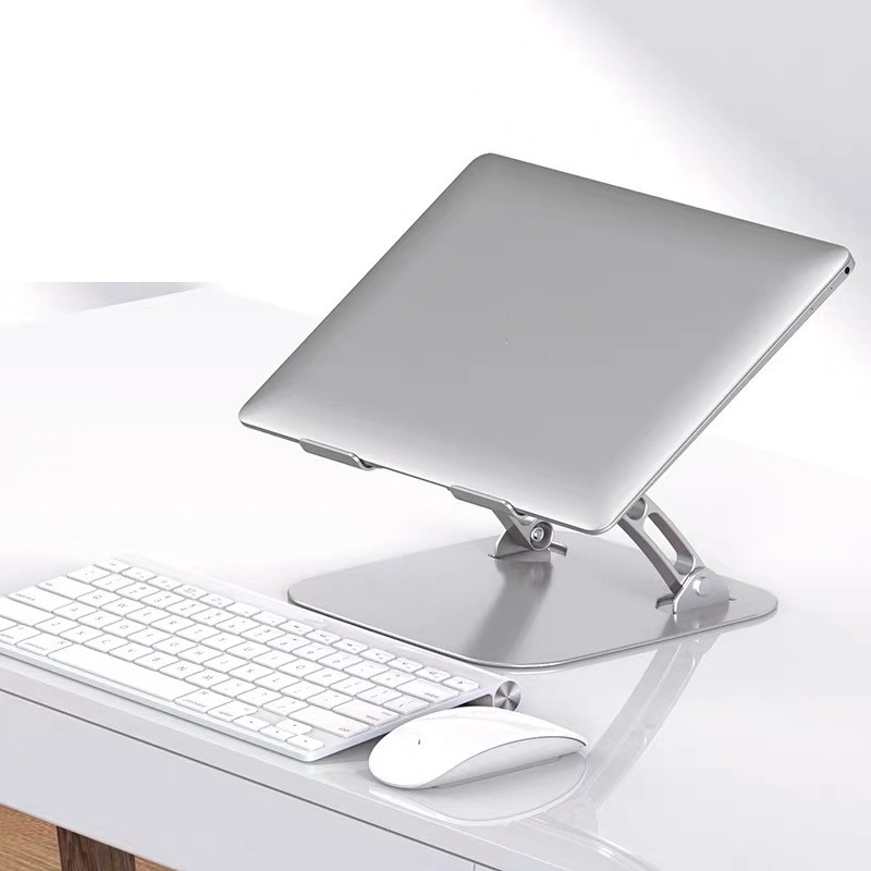 Giá đỡ nâng laptop stand nhôm T602 một chân, chỉnh góc nghiêng và hỗ trợ tản nhiệt máy tính xách tay.