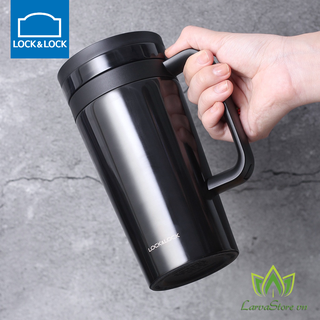 Ly giữ nhiệt pha trà, cà phê lock&lock coffee filter mug lhc4197blk 580ml màu đen