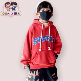 Áo hoodie Con Xinh form rộng nỉ trẻ em STARD thời trang thu đông cho trẻ