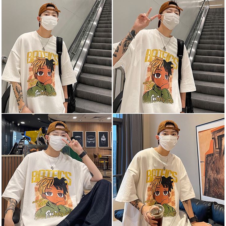 Áo thun tay lỡ nam nữ form rộng unisex siêu đẹp siêu rẻ BATFICS N22