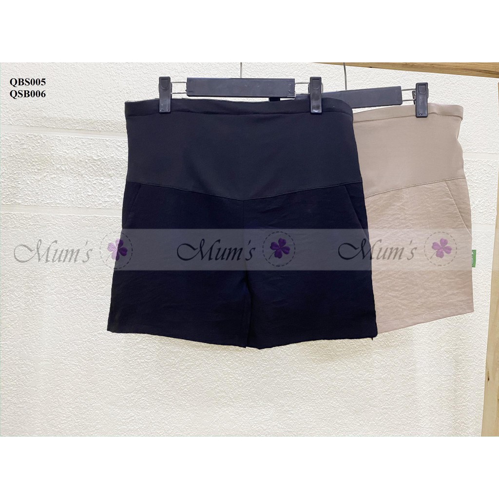 Quần bầu 😍 FREESHIP 😍 quần sooc chất đũi mềm trơn sz M-L-XL