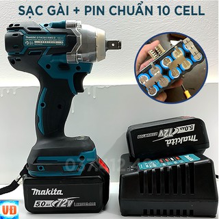 MÁY SIẾT BULONG, SIẾT, VẶN ỐC DÙNG PIN MAKITA 72V - TẶNG KÈM 5 ĐẦU KHẨU + 1 ĐẦU CHUYỂN VÍT
