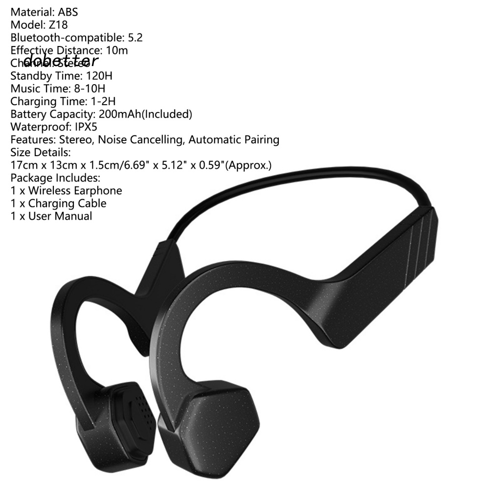 Tai Nghe Bluetooth 5.2 Truyền Âm Qua Xương Năng Lượng Thấp Thoải Mái