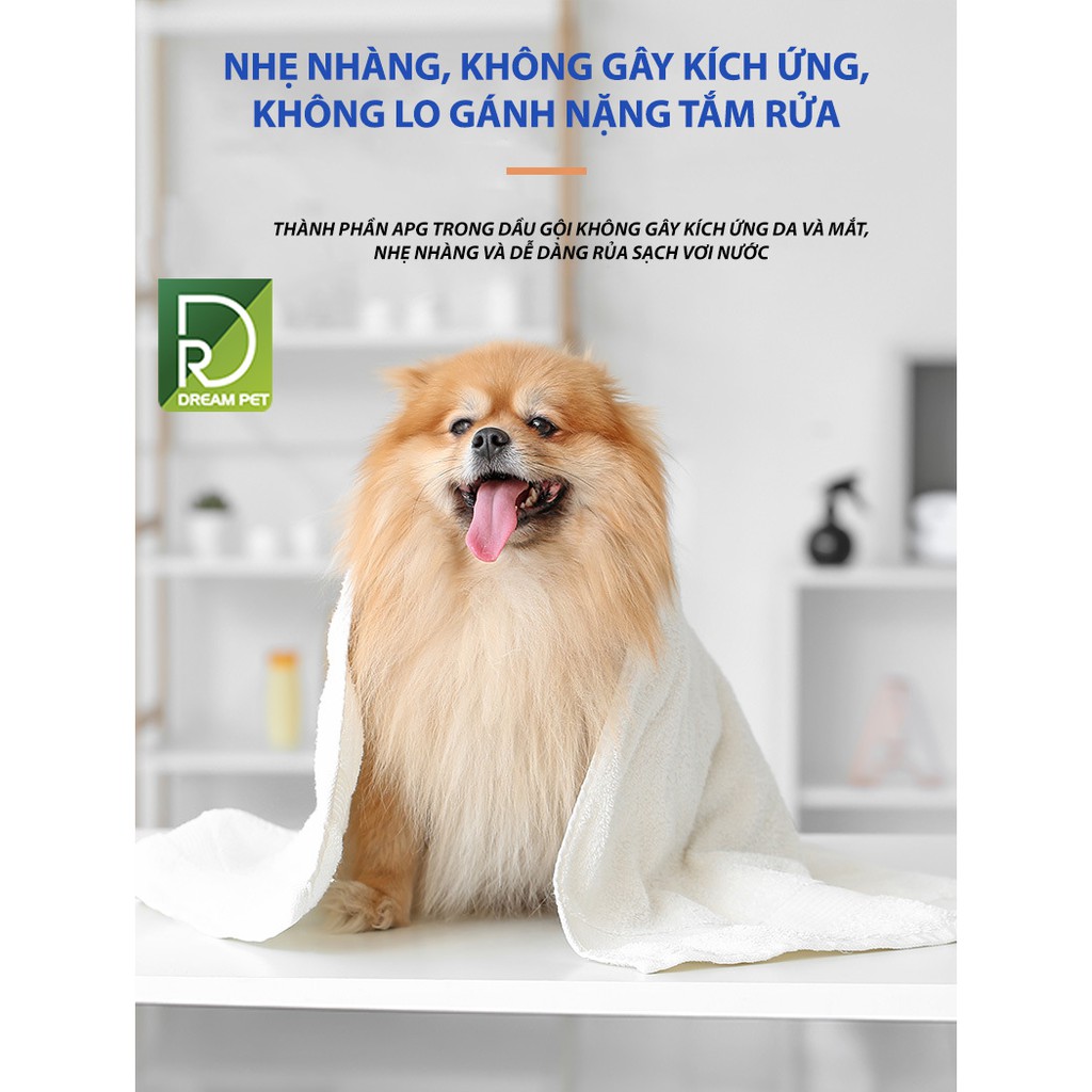 SỮA TẮM CHÓ MÈO CAO CẤP HƯƠNG ANH ĐÀO - HAIRBALL STARREN 500ML DreamP