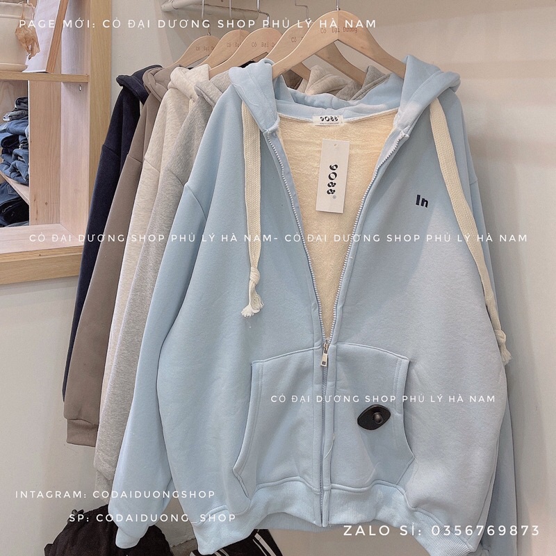 áo khoác nỉ In dây to lót lông kéo khoá | BigBuy360 - bigbuy360.vn