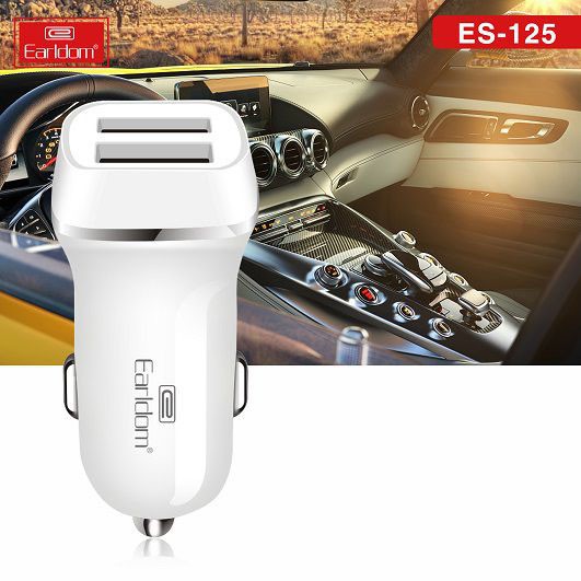 Cóc sạt ô tô 2 cổng sạc nhanh es125,tẩu xạc xe hơi 12v 24v dùng cho IP,tablet táo,samsung tương thích mọi loại xe