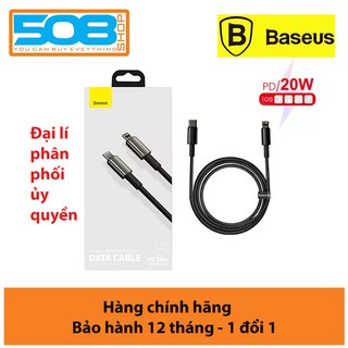 Cáp sạc nhanh c to lightning baseus tungsten gold cho iphone 12 11 pro xs max/macbook ipad mini air 20w pd