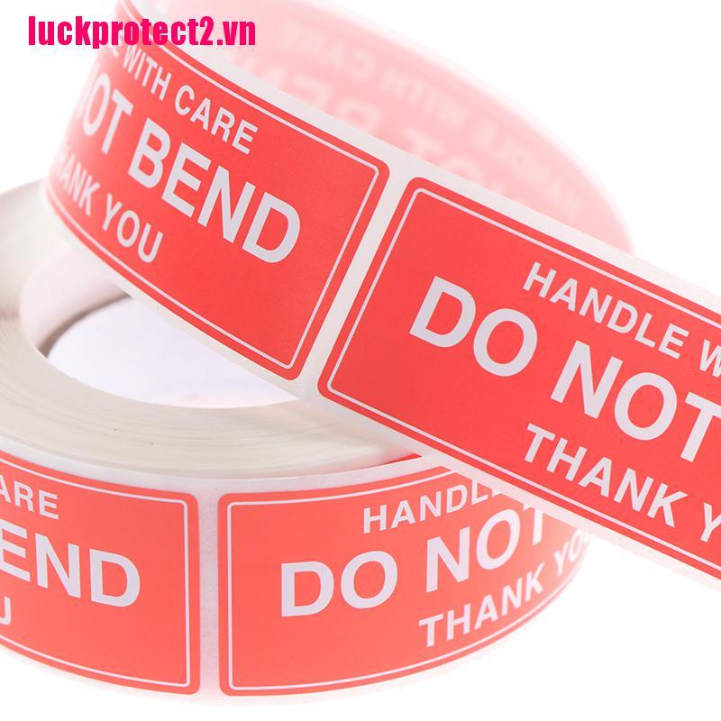 H&L 250Pcs Fragile Warning Stickers Handle With Care Do not Bend Sign Package Decal