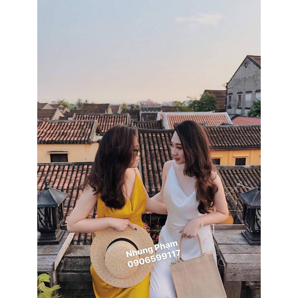 Váy lụa 2 dây cao cấp