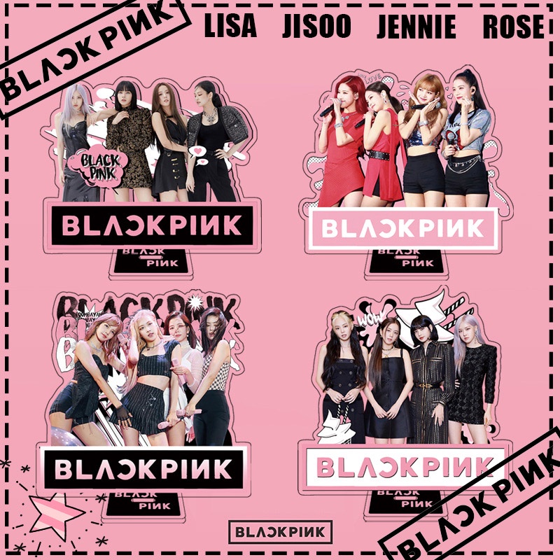 Phụ Kiện Trang Trí Để Bàn Hình Nhóm Nhạc BLACKPINK Bằng Acrylic 15cm