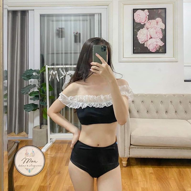 [ HÀNG CÓ SẴN] Bikini phối voan trắng công chúa ( hình thật) | BigBuy360 - bigbuy360.vn