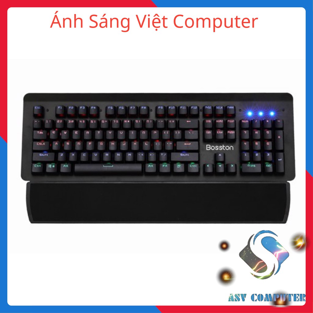 (HOT SALE) Bàn phím cơ LED Bosston MK919 Blue Switch