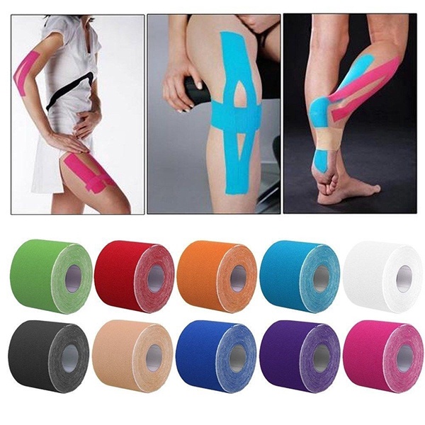 Băng Dán Cơ Thể Thao Cao Cấp Kinesiology Tape Băng Dán Thể Thao Bóng đá Hỗ Trợ Chống Chấn Thương