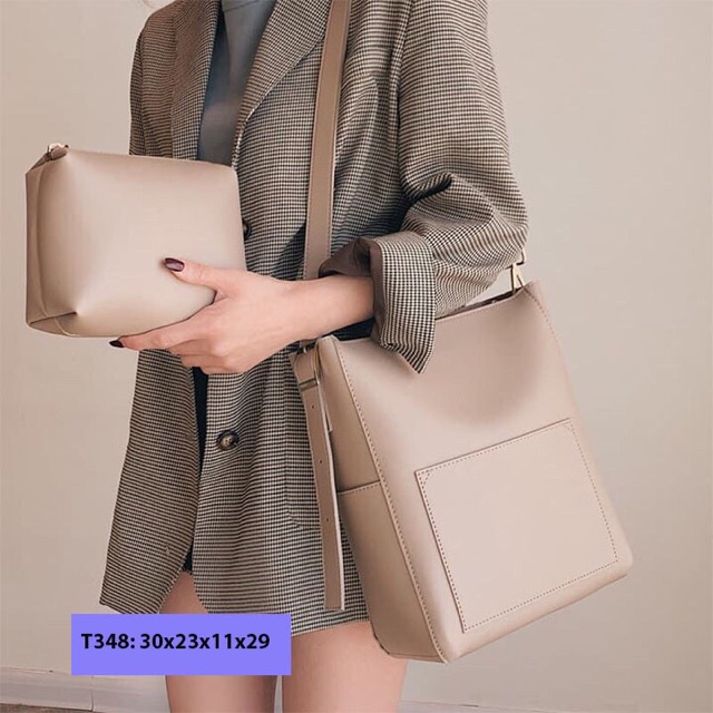 TÚI XÁCH DA TRƠN ĐI LÀM ĐI HỌC VỪA A4 TRANGPHAM1314